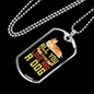 All You Need is Love and a Dog Yellow Necklace Stainless Steel or 18k Gold Dog Tag 24" Chain-Express Your Love Gifts