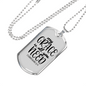 All You Need Necklace 2 Corinthians 12:9 Stainless Steel or 18k Gold Dog Tag 24" Chain-Express Your Love Gifts