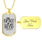 All You Need Necklace 2 Corinthians 12:9 Stainless Steel or 18k Gold Dog Tag 24" Chain-Express Your Love Gifts