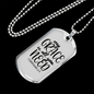 All You Need Necklace 2 Corinthians 12:9 Stainless Steel or 18k Gold Dog Tag 24" Chain-Express Your Love Gifts