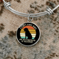 Allergic Rotweiler Bracelet Stainless Steel or 18k Gold Circle Bangle-Express Your Love Gifts