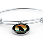 Allergic Rotweiler Bracelet Stainless Steel or 18k Gold Circle Bangle-Express Your Love Gifts