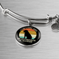 Allergic Rotweiler Bracelet Stainless Steel or 18k Gold Circle Bangle-Express Your Love Gifts