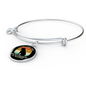 Allergic Rotweiler Bracelet Stainless Steel or 18k Gold Circle Bangle-Express Your Love Gifts