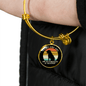 Allergic Rotweiler Bracelet Stainless Steel or 18k Gold Circle Bangle-Express Your Love Gifts