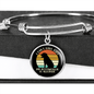 Allergic Rotweiler Bracelet Stainless Steel or 18k Gold Circle Bangle-Express Your Love Gifts