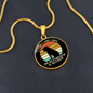 Allergic Rotweiler Circle Necklace Stainless Steel or 18k Gold 18-22"-Express Your Love Gifts
