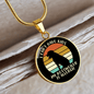 Allergic Rotweiler Circle Necklace Stainless Steel or 18k Gold 18-22"-Express Your Love Gifts