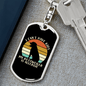 Allergic Rotweiler Keychain Stainless Steel or 18k Gold Dog Tag Keyring-Express Your Love Gifts