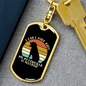 Allergic Rotweiler Keychain Stainless Steel or 18k Gold Dog Tag Keyring-Express Your Love Gifts
