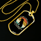 Allergic Rotweiler Necklace Stainless Steel or 18k Gold Dog Tag 24" Chain-Express Your Love Gifts