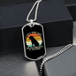 Allergic Rotweiler Necklace Stainless Steel or 18k Gold Dog Tag 24" Chain-Express Your Love Gifts