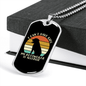 Allergic Rotweiler Necklace Stainless Steel or 18k Gold Dog Tag 24" Chain-Express Your Love Gifts