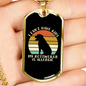 Allergic Rotweiler Necklace Stainless Steel or 18k Gold Dog Tag 24" Chain-Express Your Love Gifts