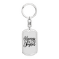Always Be Joyful Keychain Stainless Steel or 18k Gold Dog Tag Keyring-Express Your Love Gifts