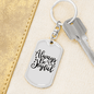 Always Be Joyful Keychain Stainless Steel or 18k Gold Dog Tag Keyring-Express Your Love Gifts