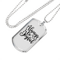 Always Be Joyful Necklace Stainless Steel or 18k Gold Dog Tag 24" Chain-Express Your Love Gifts