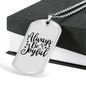 Always Be Joyful Necklace Stainless Steel or 18k Gold Dog Tag 24" Chain-Express Your Love Gifts