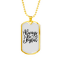 Always Be Joyful Necklace Stainless Steel or 18k Gold Dog Tag 24" Chain-Express Your Love Gifts