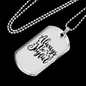 Always Be Joyful Necklace Stainless Steel or 18k Gold Dog Tag 24" Chain-Express Your Love Gifts