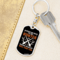 Always Be Nice To Hunter Keychain Stainless Steel or 18k Gold Dog Tag Keyring-Express Your Love Gifts