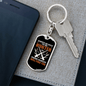 Always Be Nice To Hunter Keychain Stainless Steel or 18k Gold Dog Tag Keyring-Express Your Love Gifts