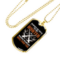 Always Be Nice To Hunter Necklace Stainless Steel or 18k Gold Dog Tag 24-Express Your Love Gifts
