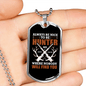 Always Be Nice To Hunter Necklace Stainless Steel or 18k Gold Dog Tag 24-Express Your Love Gifts