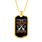 Always Be Nice To Hunter Necklace Stainless Steel or 18k Gold Dog Tag 24-Express Your Love Gifts