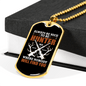 Always Be Nice To Hunter Necklace Stainless Steel or 18k Gold Dog Tag 24-Express Your Love Gifts