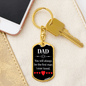 Always Be The First Man Keychain Stainless Steel or 18k Gold Dog Tag Keyring-Express Your Love Gifts