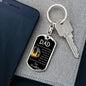 Always Been There Dog Tag Pendant Keychain Stainless Steel or 18k Gold-Express Your Love Gifts