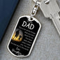 Always Been There Dog Tag Pendant Keychain Stainless Steel or 18k Gold-Express Your Love Gifts