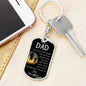 Always Been There Dog Tag Pendant Keychain Stainless Steel or 18k Gold-Express Your Love Gifts