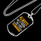Always God Is Present Necklace Stainless Steel or 18k Gold Dog Tag 24" Chain-Express Your Love Gifts