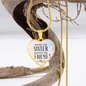 Always My Sister Necklace Stainless Steel or 18k Gold Heart 18-22"-Express Your Love Gifts