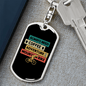 Always Need Mountain Bike Cycling Keychain Stainless Steel or 18k Gold Dog Tag Keyring-Express Your Love Gifts