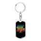 Always Need Mountain Bike Cycling Keychain Stainless Steel or 18k Gold Dog Tag Keyring-Express Your Love Gifts