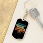Always Need Mountain Bike Cycling Keychain Stainless Steel or 18k Gold Dog Tag Keyring-Express Your Love Gifts