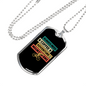 Always Need Mountain Bike Cycling Necklace Stainless Steel or 18k Gold Dog Tag 24"-Express Your Love Gifts