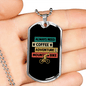 Always Need Mountain Bike Cycling Necklace Stainless Steel or 18k Gold Dog Tag 24"-Express Your Love Gifts
