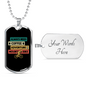 Always Need Mountain Bike Cycling Necklace Stainless Steel or 18k Gold Dog Tag 24"-Express Your Love Gifts