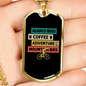 Always Need Mountain Bike Cycling Necklace Stainless Steel or 18k Gold Dog Tag 24"-Express Your Love Gifts