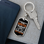 Always Nice To Be Hunter Keychain Stainless Steel or 18k Gold Dog Tag Keyring-Express Your Love Gifts