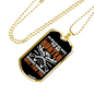 Always Nice To Be Hunter Necklace Stainless Steel or 18k Gold Dog Tag 24" Chain-Express Your Love Gifts