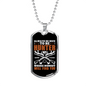 Always Nice To Be Hunter Necklace Stainless Steel or 18k Gold Dog Tag 24" Chain-Express Your Love Gifts