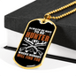 Always Nice To Be Hunter Necklace Stainless Steel or 18k Gold Dog Tag 24" Chain-Express Your Love Gifts