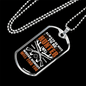 Always Nice To Be Hunter Necklace Stainless Steel or 18k Gold Dog Tag 24" Chain-Express Your Love Gifts