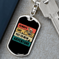 Always Say Yes To New Adventure Cycling Keychain Stainless Steel or 18k Gold Dog Tag Keyring-Express Your Love Gifts