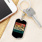 Always Say Yes To New Adventure Cycling Keychain Stainless Steel or 18k Gold Dog Tag Keyring-Express Your Love Gifts